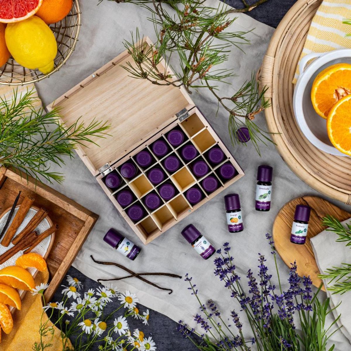 Aromaterapi Boks 24 flasker - Taoasis