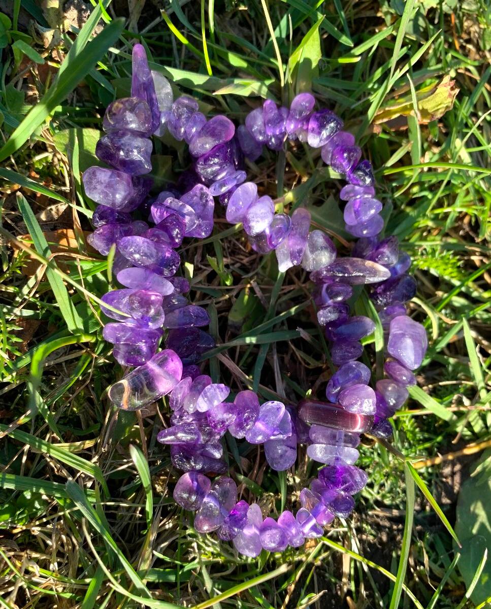 Armbånd Ametyst Chips