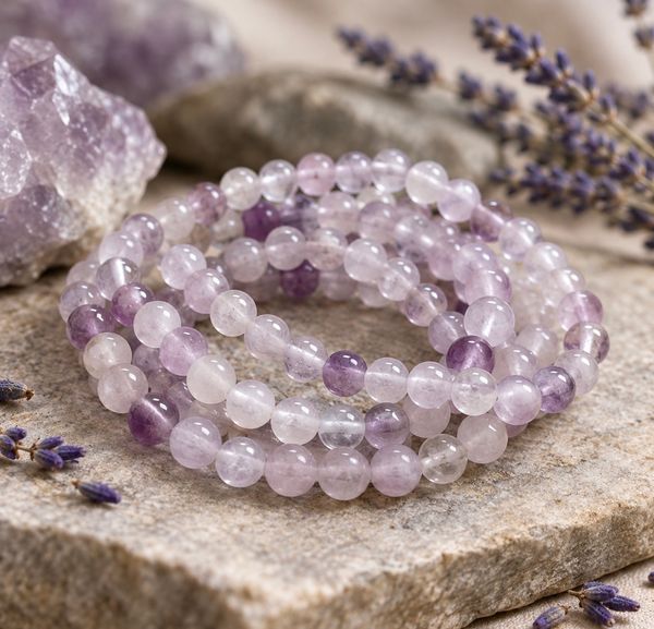 Hovedbilde Lavendel Kvarts 6mm Armbånd