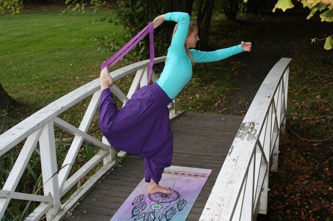 Hovedbilde Yogastropp - Blå Tøyestropp 