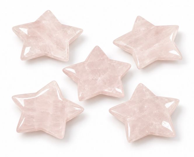Hovedbilde Rosenkvarts Stjerne 3cm