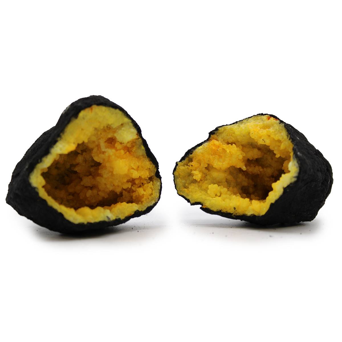 Gul Kvartsfarget Geode 160-220gram