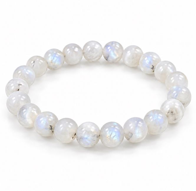 Hovedbilde Månestein Regnbue 7mm Armbånd