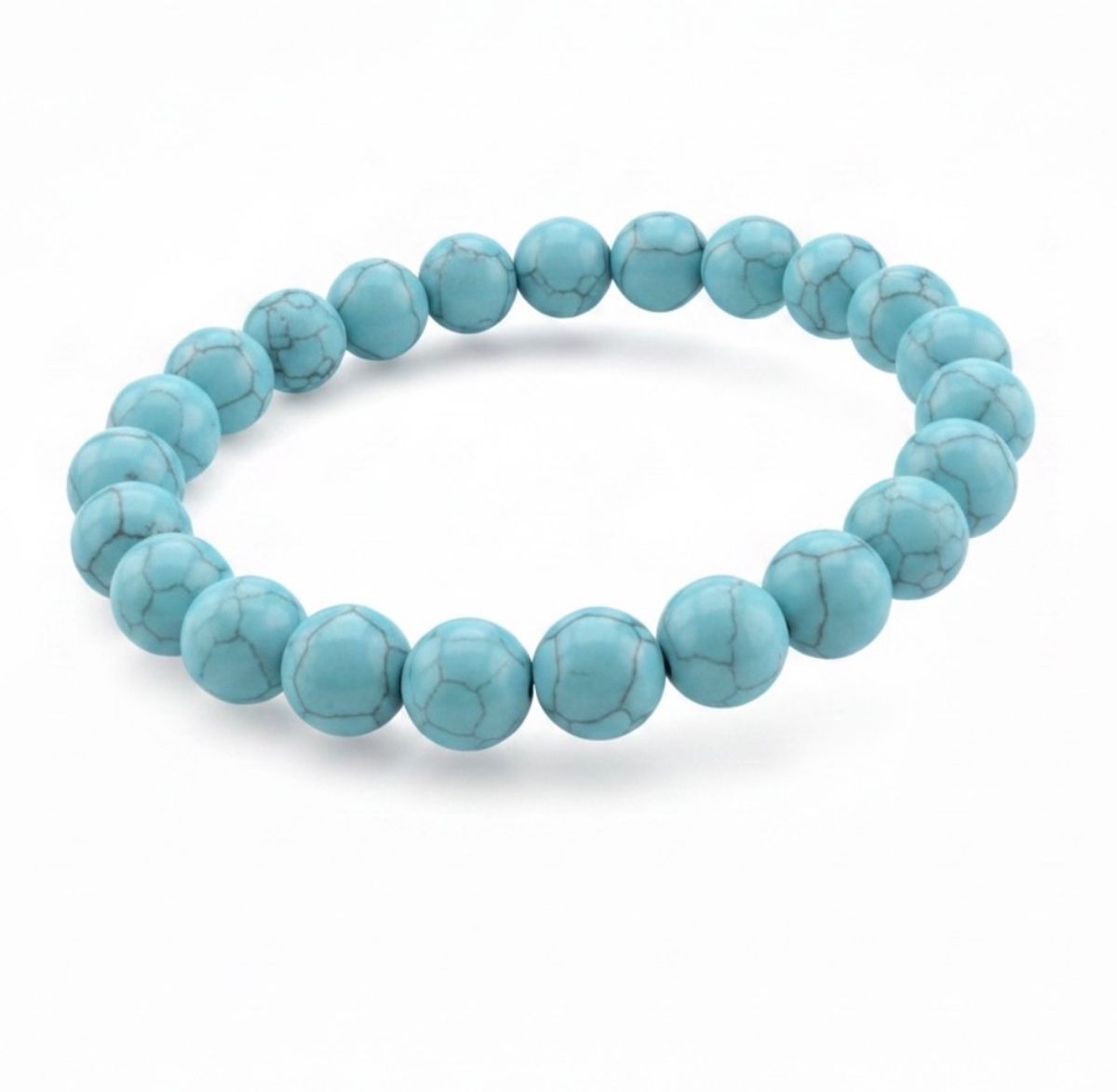 Hovelitt Lys Blå Armbånd 8mm 