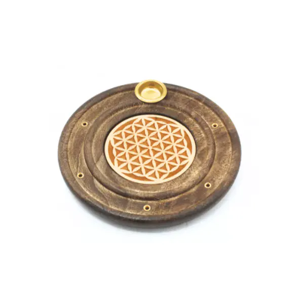 Hovedbilde Wooden Røkelseholder Flower ...