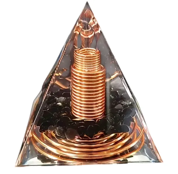Hovedbilde Orgonittpyramide Obsidian & ...