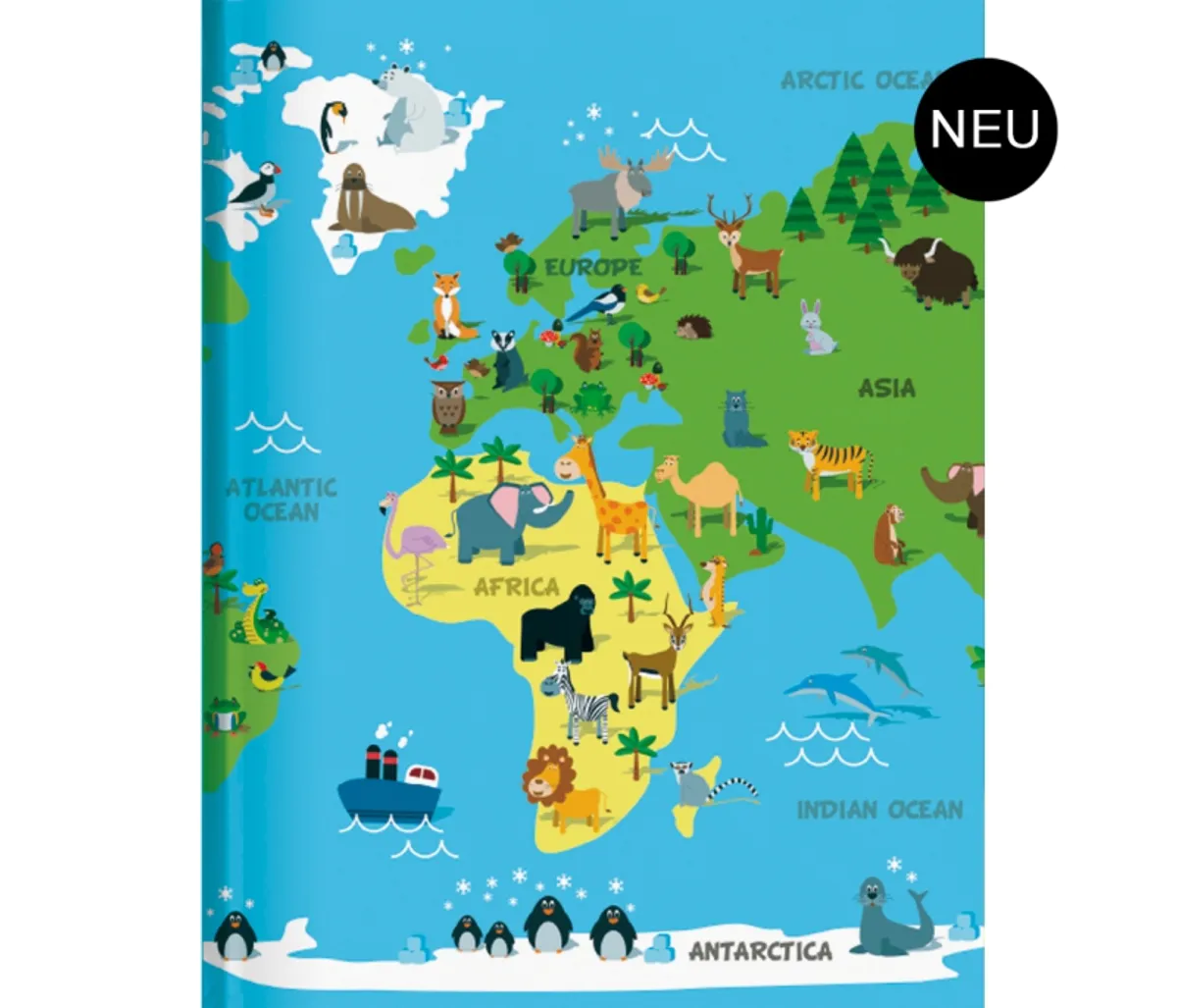 Poetry Skrivebok - Kid Map