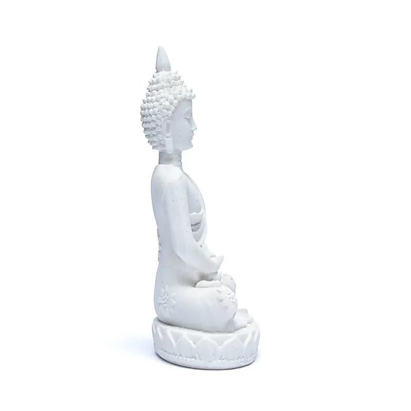 Hvit Meditasjon Buddha Mudra 11cm