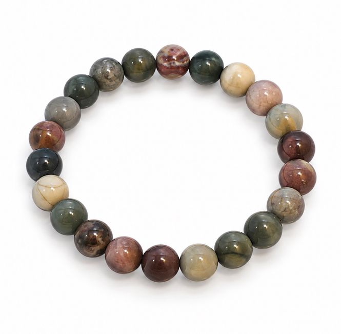 Hovedbilde Ocean Jasper 8mm Armbånd 