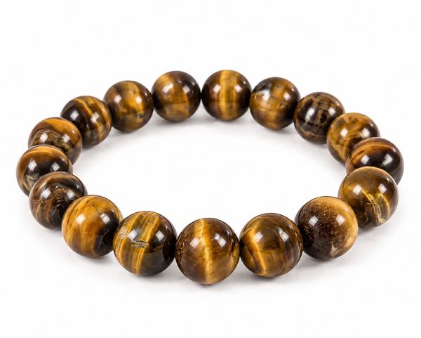 Hovedbilde Tigerøye 10mm Armbånd 