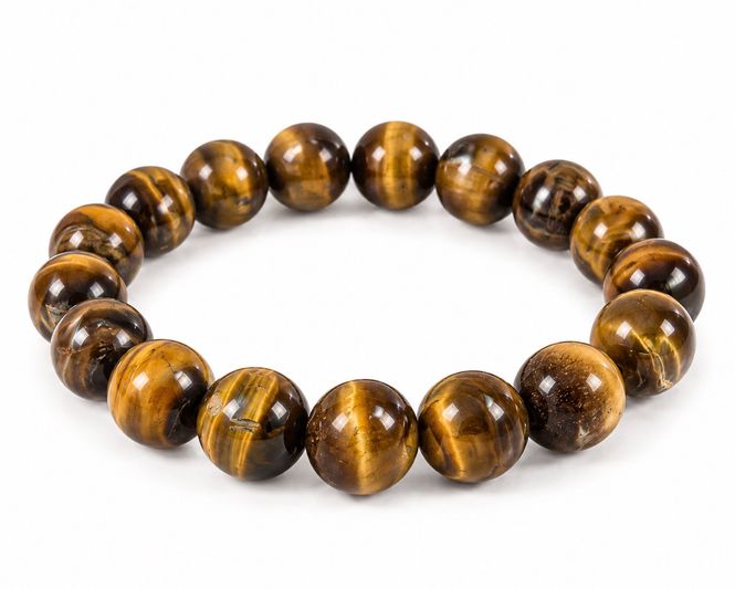 Hovedbilde Tigerøye 10mm Armbånd 
