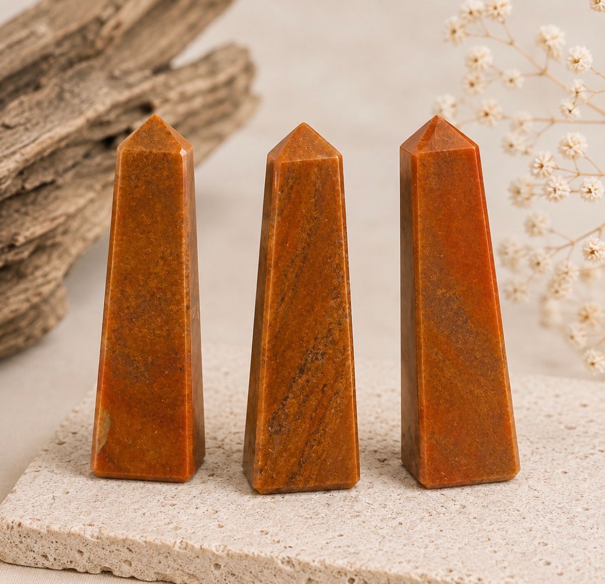 Jaspis Brun Obelisk