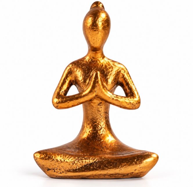Hovedbilde Namaste 9cm Buddhafigur Gull